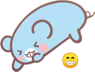 😬 만화, 카와이, 귀여운, 이모티콘, 행복한 telegram sticker