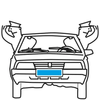 🚙 voiture, police, officiers, salut, véhicule, forces de l'ordre telegram sticker
