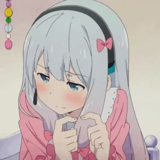 😳 anime, girl, cute, kawaii, manga, Eromanga Sensei, Sagiri Izumi telegram sticker