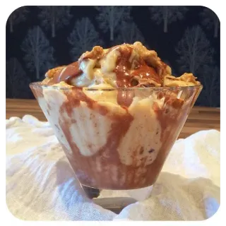 😋 dessert, ice cream, food, sweet, treat, bowl telegram sticker