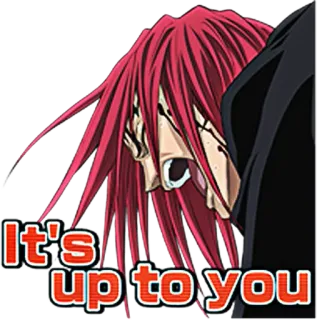 😵 It's up to you Anime, Motivation, Rote Haare, Traurig telegram sticker