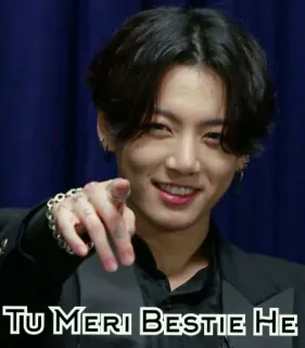 ❤️ Tu Meri Bestie He przyjaźń, przyjaciółka, hindi, pozdrowienie telegram sticker