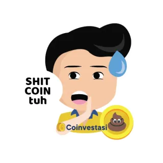 💩 SHIT COIN tuh Shitcoin, Kryptowährung, Finanzen, Meme, Coin, Investment telegram sticker