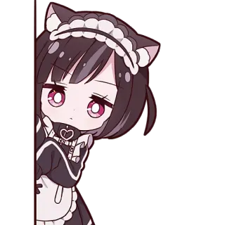 😶 Anime, Manga, Maid, Mignon, Chibi, Kawaii telegram sticker