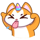 A Unicorn Cat telegram stickers