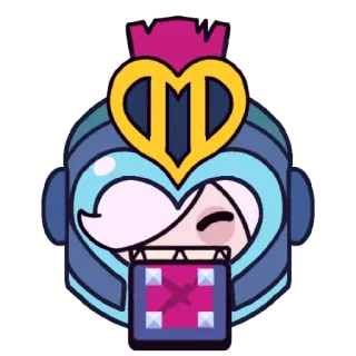 😊 Colette Brawl Stars Colette, Brawl Stars, jeu, personnage, casque telegram sticker