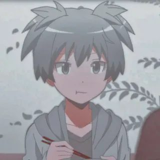 🌀 Nagisa Shiota Assassination Classroom Anime, Menino, Comida, Comendo, Personagem whatsapp sticker