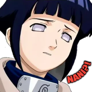 🤔 Hinata Naruto NANI?! 애니메이션, 나루토, 히나타, 나니 telegram sticker