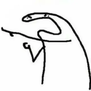 😡 Strichmännchen, beleidigend, Geste, Cartoon whatsapp sticker