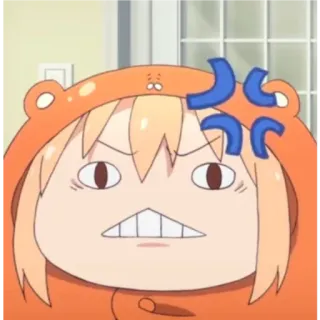 😠 Umara Himouto! Umaru-chan Anime, Kartun, Marah, Lucu, Gadis, Beruang whatsapp sticker