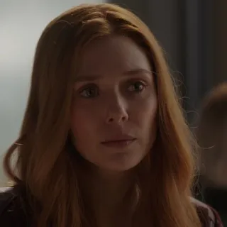 🙂 Wanda Maximoff женщина, рыжие волосы, портрет, человек, персонаж, Ванда, Максимофф, Marvel whatsapp sticker