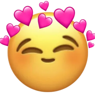 🥰 이모지, 하트, 사랑, 귀여운, 볼빨개짐 whatsapp sticker