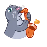 Silly Seal telegram stickers