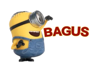 👍 Minion Despicable Me BAGUS minion, bagus, despicable me, cartoon, character telegram sticker