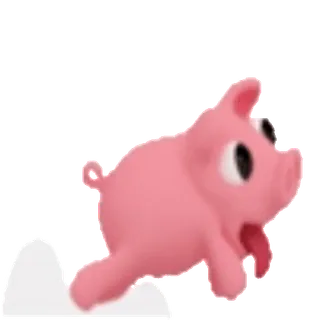 🏃♀️ 돼지, 동물, 분홍색, 귀여운, 만화, 달리기 whatsapp sticker