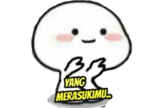🍓 YANG MERASUKIMU... carino, adorabile, cartone animato, adesivo, blob, espressione, kawaii telegram sticker