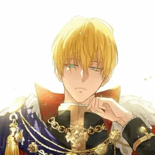 🌻 Anime, Nhân vật, Người, Chân dung, Tóc vàng, Đàn ông, Nam telegram sticker