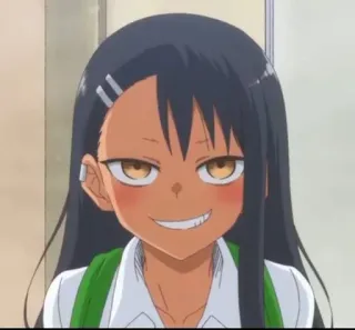 😁 Nagatoro Don't Toy with Me, Miss Nagatoro อนิเมะ, นางาโทโระ, การ์ตูน, อนิเมชั่น, มังงะ whatsapp sticker