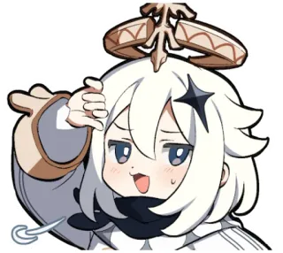 🌡️ Paimon Genshin Impact Anime, Spel, Personage, Paimon, Genshin Impact telegram sticker