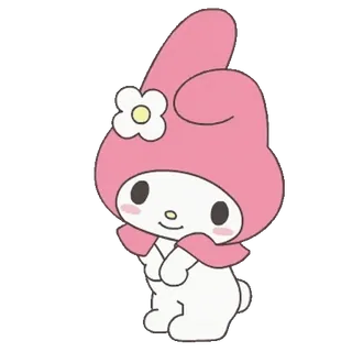 😊 My Melody My Melody, Sanrio, lindo, kawaii, conejo, conejo, rosa telegram sticker