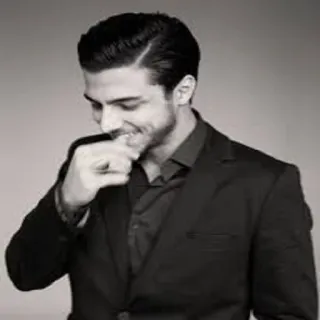 😁 homem, retrato, terno, empresário, adulto, preto e branco telegram sticker