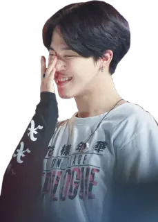😌 STAGE person, smile, white shirt, kpop, idol, man telegram sticker