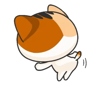 🍑 kot, zwierzę, zwierzę domowe, słodki, kreskówka, naklejka whatsapp sticker