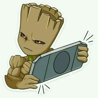 Groot:@DC_Marvel_Comic_Sticker whatsapp stickers
