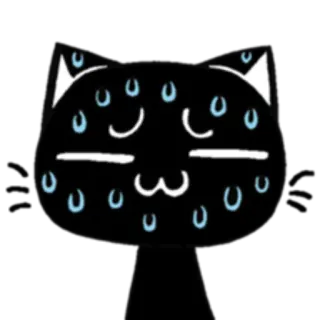 😰 cat, sweat, worried, meme, emoji telegram sticker