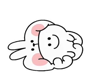 😋 Мультфильм, Зайчик, Кролик, Милый, Животное, Рисунок telegram sticker