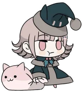 😊 Chiaki Nanami Danganronpa Anime, Niedlich, Danganronpa, Chiaki Nanami, Videospiel, Kawaii, Schläfrig whatsapp sticker