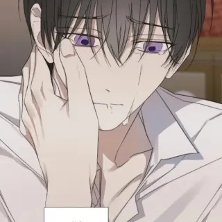 🎠 sad, crying, anime, manga, emotional, man, melancholy whatsapp sticker