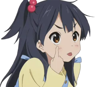 😝 อนิเมะ, ผู้หญิง, นิ้วกลาง, ดูถูก telegram sticker