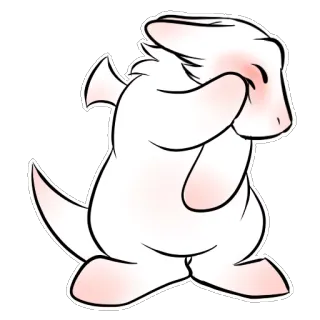 😳 creatura, mostro, carino, animale, cartone animato telegram sticker