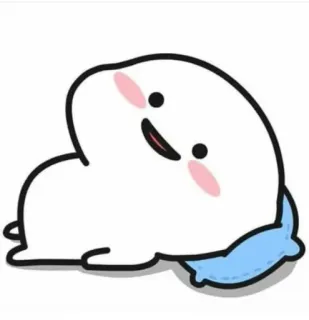 ☺️ fofo, desenho animado, kawaii, sono, travesseiro, personagem telegram sticker