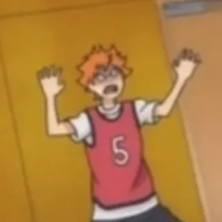 😯 Hinata Haikyuu!! Anime, Sport, Volleyball, Dessin animé telegram sticker