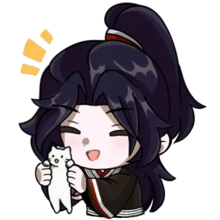 🥰 การ์ตูน, น่ารัก, อนิเมะ, แมว, ตัวละคร, ภาพประกอบ telegram sticker