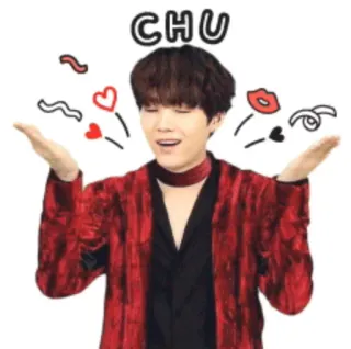 😗 CHU kpop, love, kiss, heart, entertainment, greeting telegram sticker
