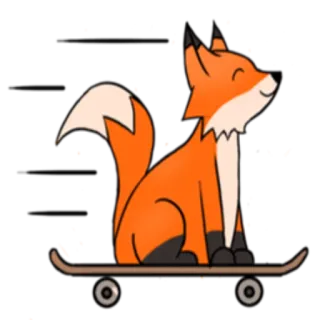 Cute Little Fox @StikerDi telegram stickers