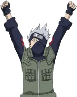🥳 Kakashi Naruto Аниме, Какаши, Наруто, Мультфильм, Персонаж, Ниндзя telegram sticker