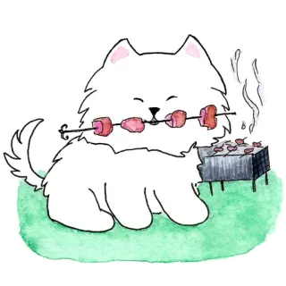 Самоедик Ачи telegram stickers