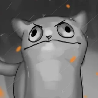 😾 猫, 生气, 表情包, 搞笑, 贴纸, 动物 telegram sticker