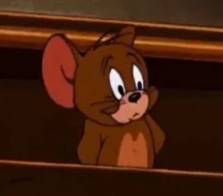 😼 Jerry Tom and Jerry cartoon, muis, personage, dier, Jerry whatsapp sticker