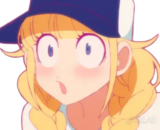 😲 Anime, Desenho animado, Animado, Surpreso, Personagem, Animação telegram sticker