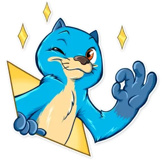 👌 Tier, Katze, Okay-Zeichen, Handzeichen, beleidigend telegram sticker