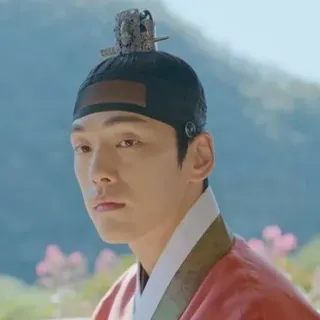 🙄 man, portrait, traditional clothing, historical, actor, korean, asian telegram sticker