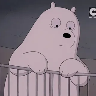 🐻‍❄️ Ice Bear We Bare Bears Cartoon, Eisbär, We Bare Bears, Bär, süß, animiert telegram sticker