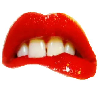 💋 lips, mouth, red, teeth, cosmetics, gloss telegram sticker