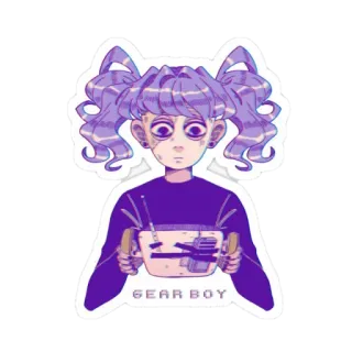 🎸 Sally Face GEAR BOY sally face, zahnradjunge, videospiel, indie spiel, charakter telegram sticker