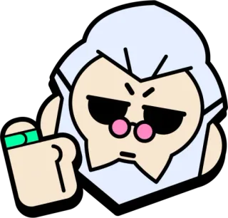 👍 นิ้วกลาง, ท่าทาง, การ์ตูน, ใบหน้า, ภาพเหมือน, หัว telegram sticker